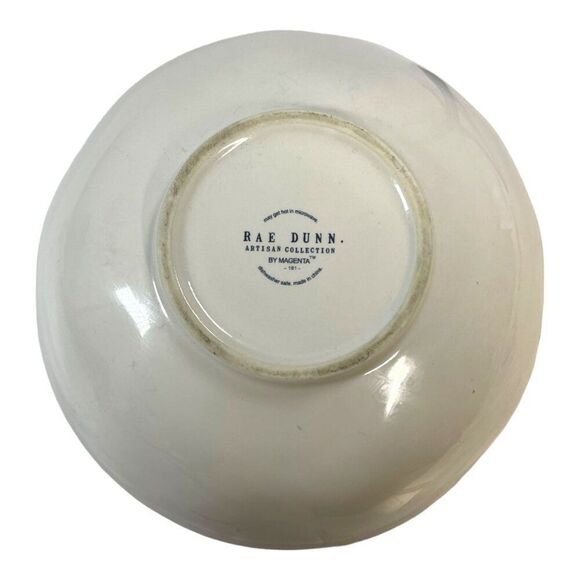 Rae Dunn Magenta Eggcellent & Eggceptional Egg Nesting Ceramic Bowls Set Yellow - Picture 14 of 16